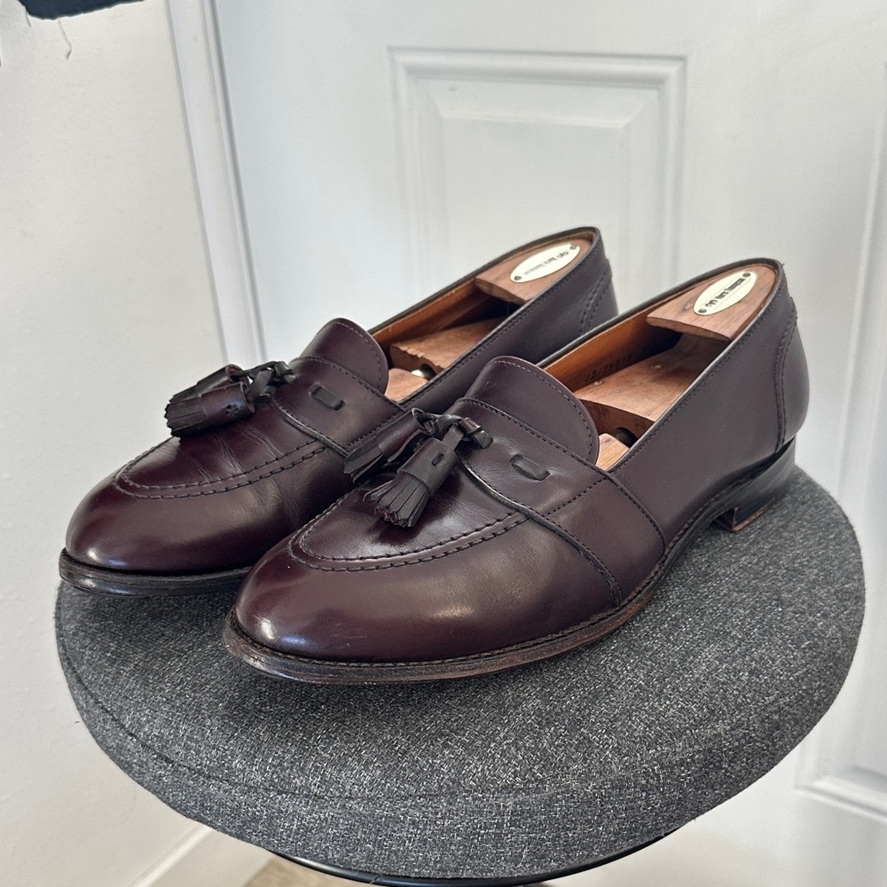 Alden Dark Brown Tassel Loafers for Men